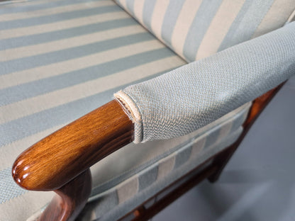 2 Vintage Arm Chairs Swedish Mid Century 1970s Broderna Andersson Retro EB07452