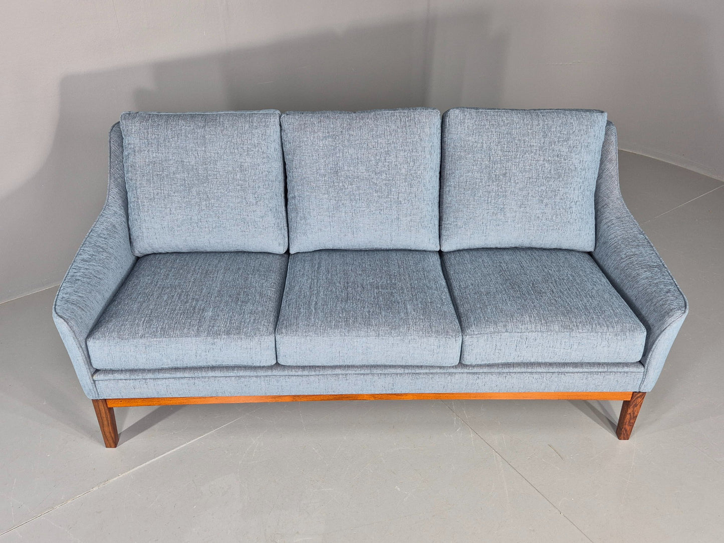 Vintage Danish 3 Seater Sofa New Upholstery 1960s Retro Mid Century EB12171