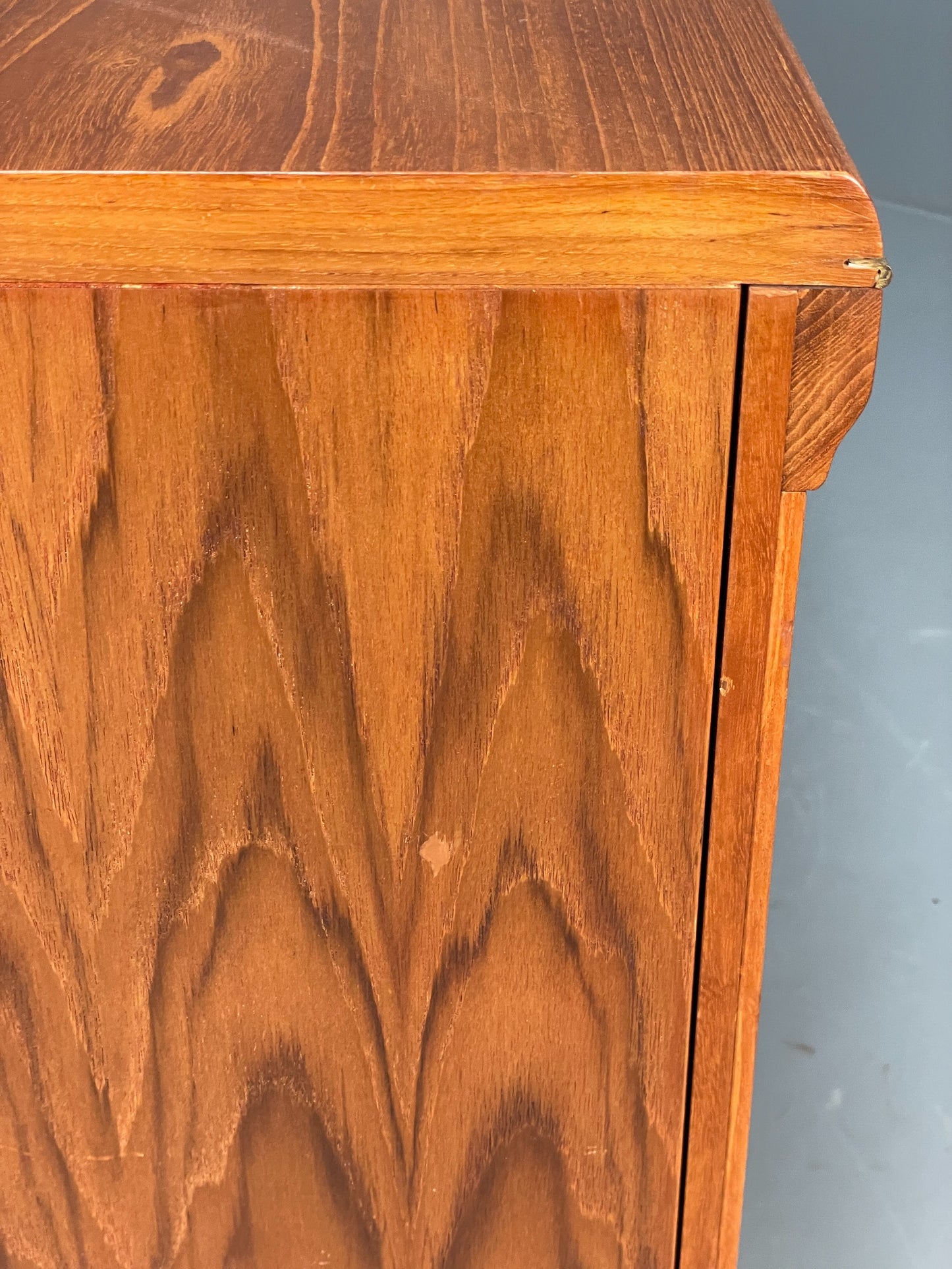 Vintage G-Plan Teak Sideboard 1970s Herringbone Pattern Shelving Retro EB12084