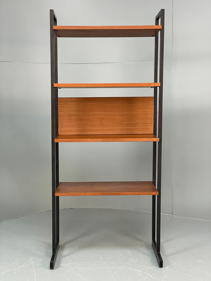 Vintage Teak Shelving Unit Open Faced 1960s Mid Century Adjustable EB12080
