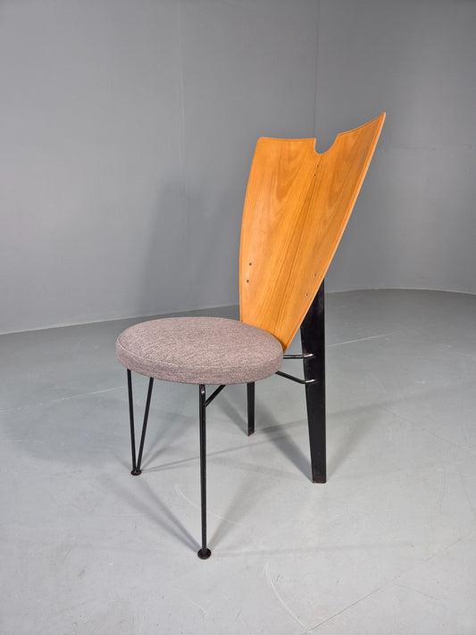 Vintage 1980s Post Modern Chair Finnish Design Jouka Jarvisalo for Inno EB13029