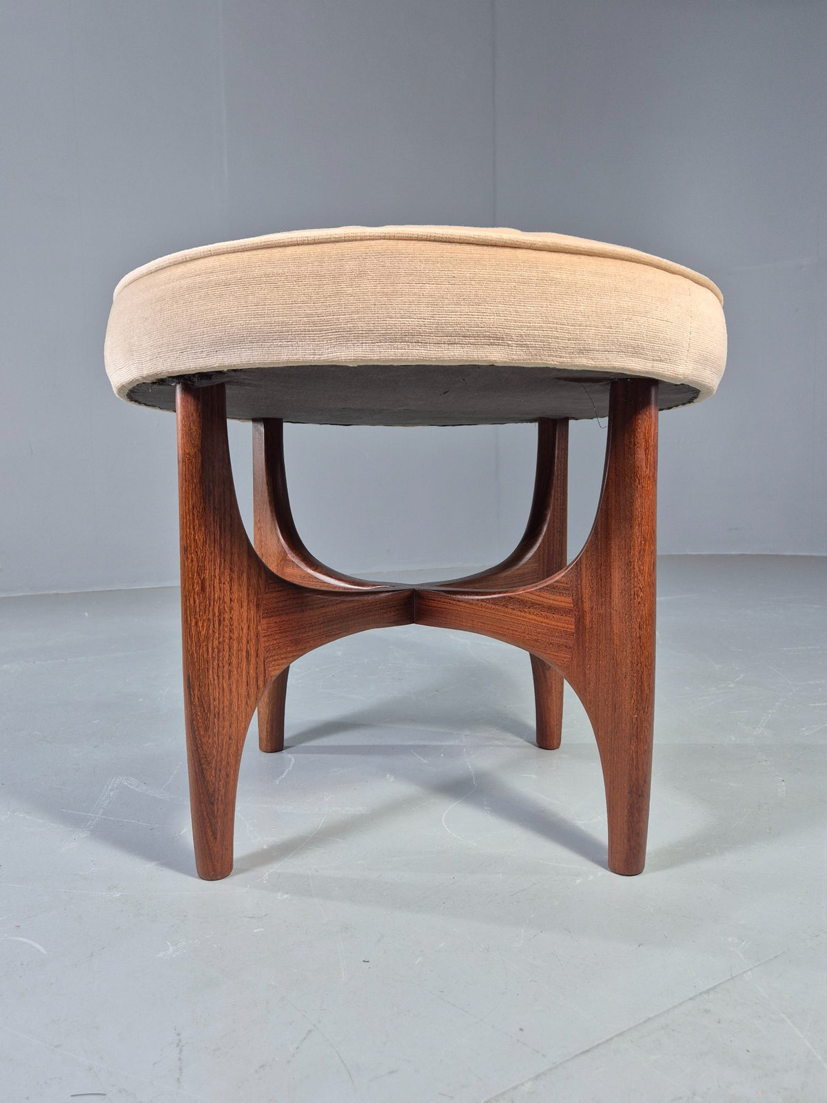 Vintage G Plan Circular Stool Fresco Range 1970s Teak Frame MCM Retro EB13067