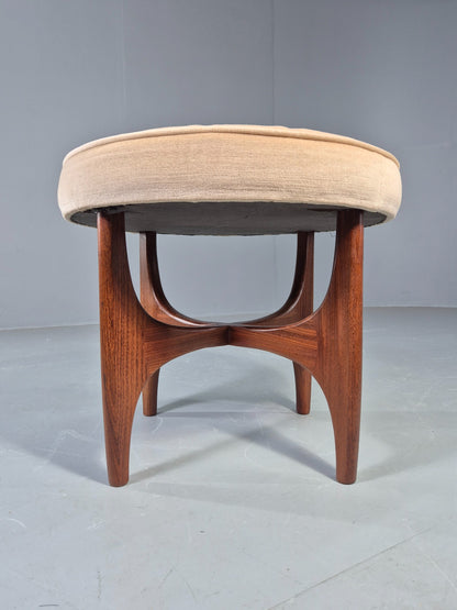 Vintage G Plan Circular Stool Fresco Range 1970s Teak Frame MCM Retro EB13067