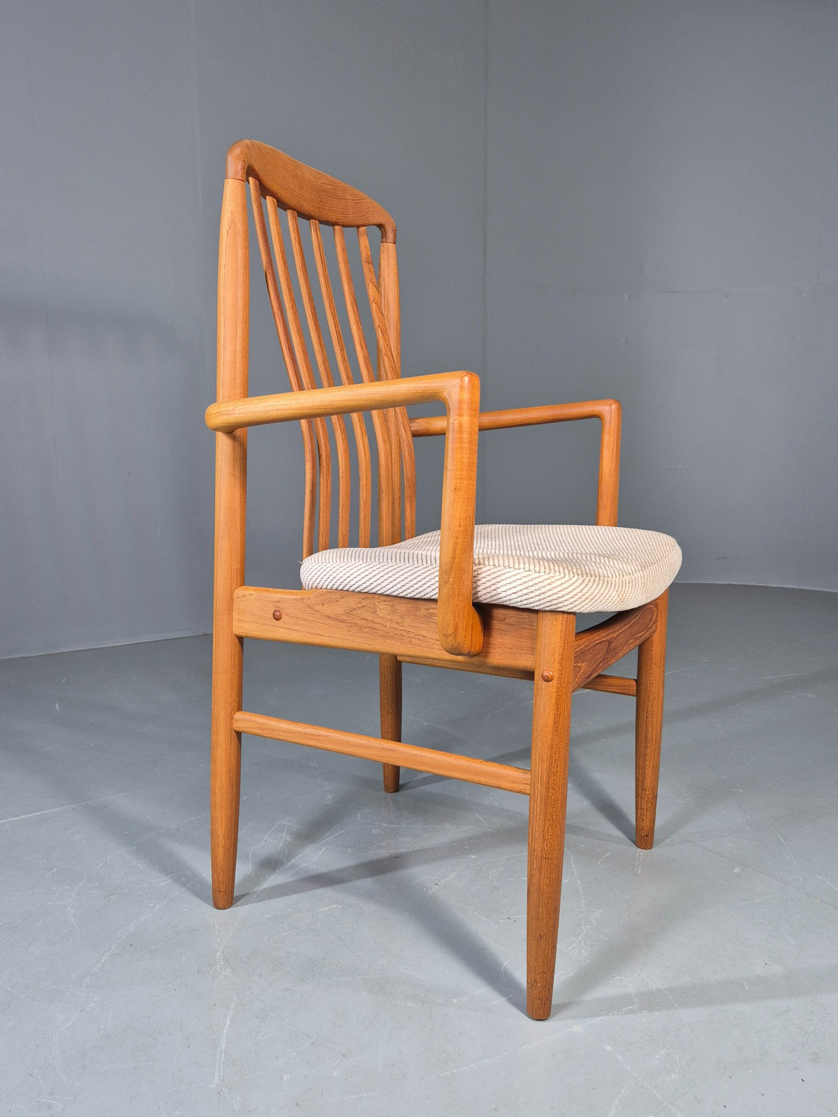 Vintage Benny Linden Carver Chair Teak Frame 1970s Retro MCM Original EB13060