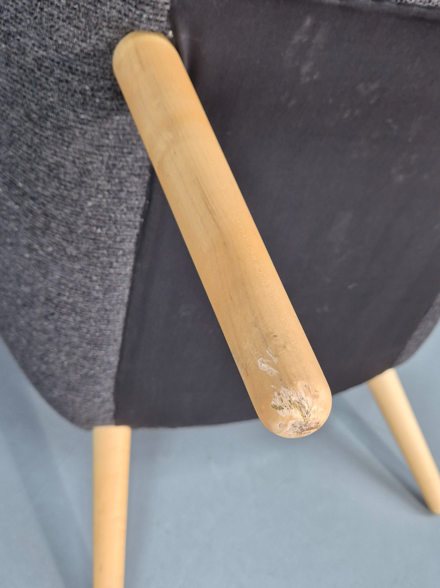 Vintage Mama Bear Matzform Lounge Chair Grey Beech Danish Modern Design EB12316
