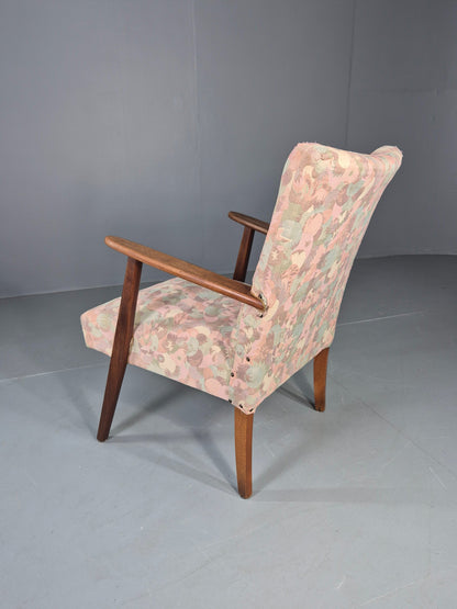 Vintage Danish Lounge Chair 1960s Mid Century Design Teak Frame EB12732