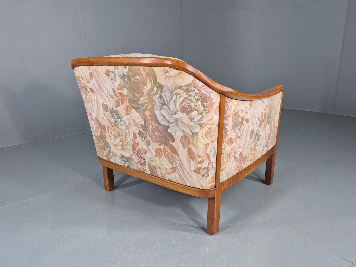 Vintage Mid Century Lounge Chair 1960 Swedish Brdr Andersen Retro Floral EB11131