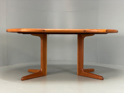 Vintage Teak Dining Table Dyrlund Extending Danish Mid Century 1970s EB12979