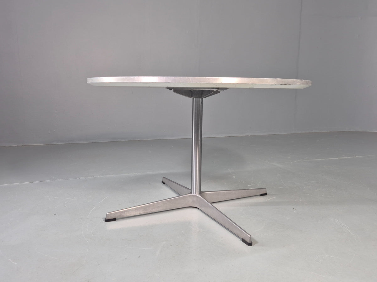 Vintage Fritz Hansen Circular Occasional Table Arne Jacobsen Design EB13004