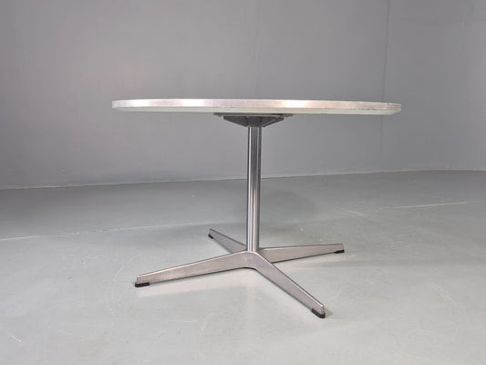 Vintage Fritz Hansen Circular Occasional Table Arne Jacobsen Design EB13004