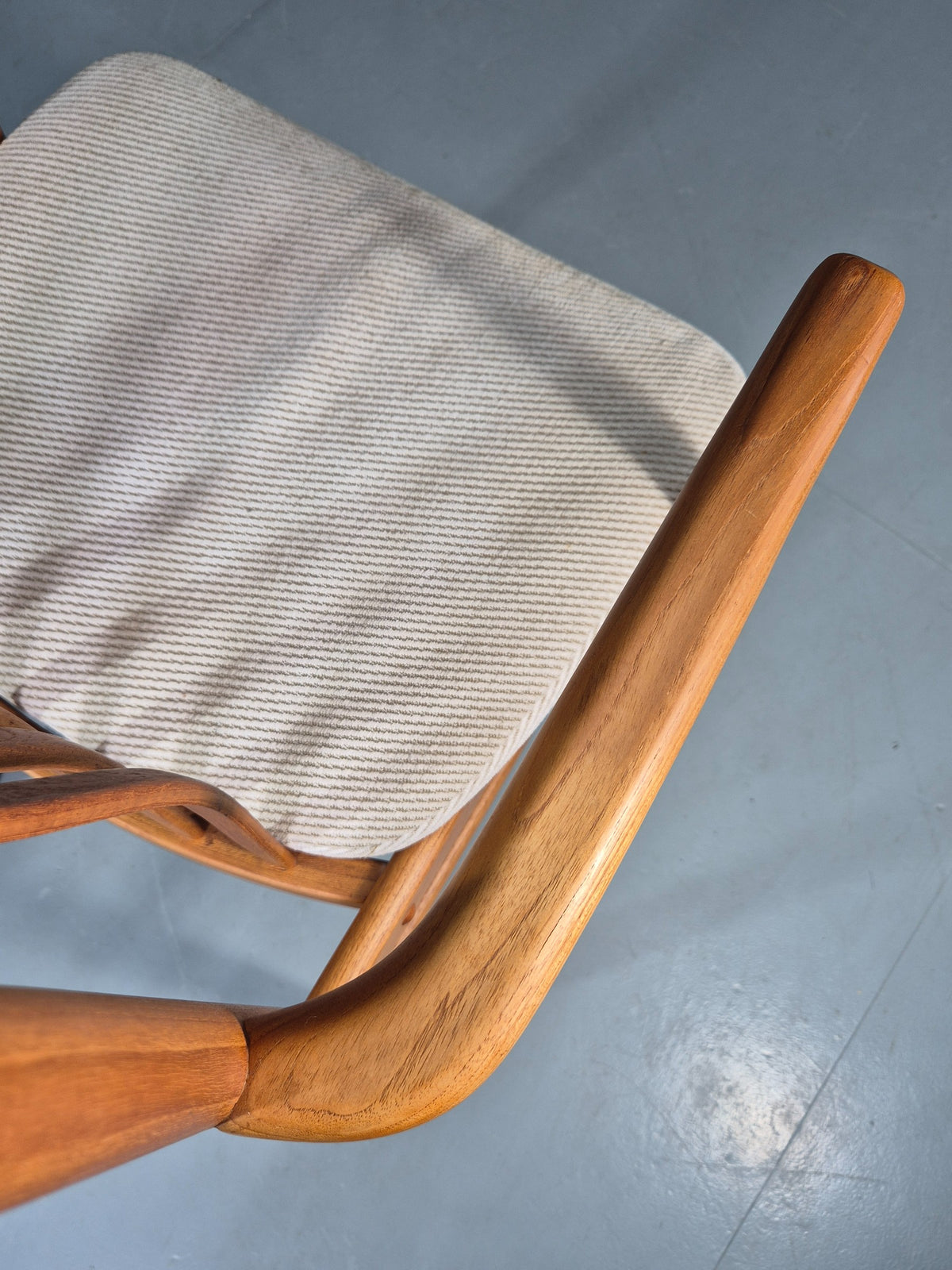 Vintage Benny Linden Carver Chair Teak Frame 1970s Retro MCM Original EB13060