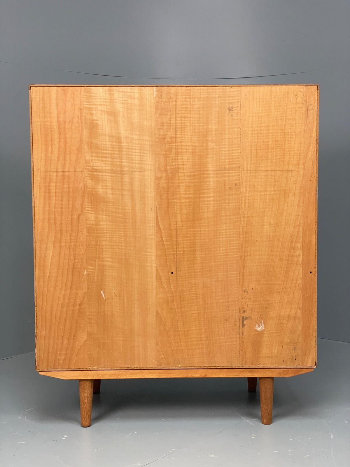 Vintage Teak Cabinet Danish 1970s Retro Mid Century Shelving Cupboard EB12965