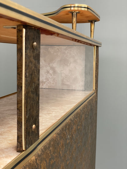 Vintage 1960s Cocktail Bar Retro Mid Century Drinks Cabinet Space Age EB12293