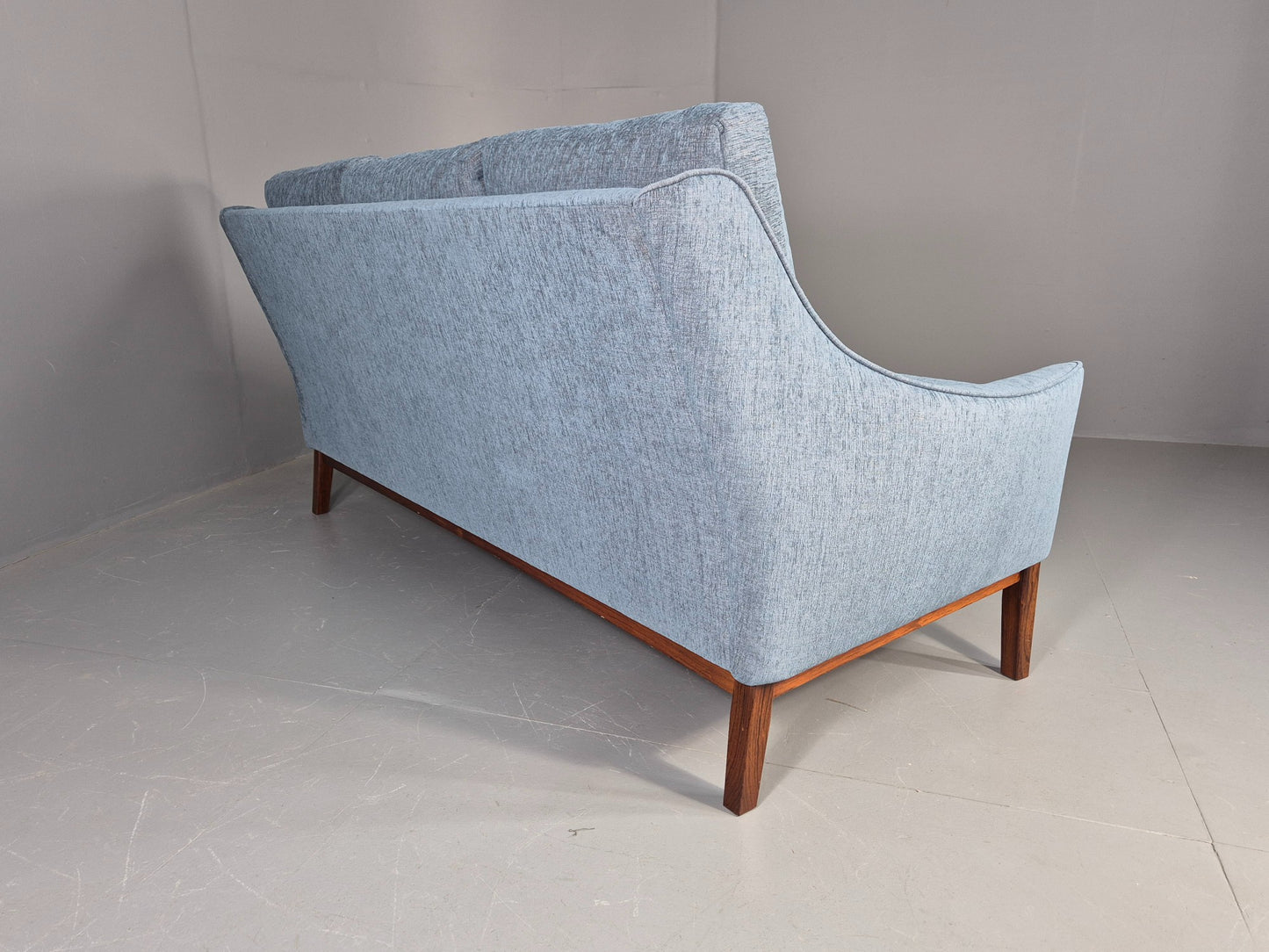 Vintage Danish 3 Seater Sofa New Upholstery 1960s Retro Mid Century EB12171