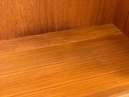Vintage G Plan Bookcase Teak 1970s Glazed Doors Shelving Mid Century EB12900