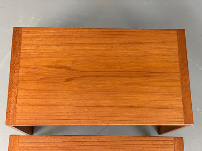Vintage Kai Kristiansen Nesting Tables Teak Retro Danish 1960s EB11977