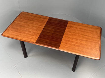 Vintage Walnut Dining Table Extending Mid Century 1960s Sprung Retro EB12291