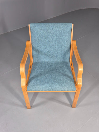 Vintage Danish Bentwood lounge chair fasterup New Upholstery Retro 1970s EB12001