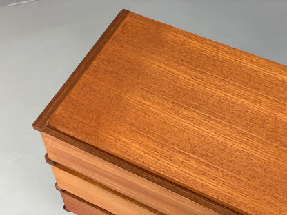 Vintage Chest of Drawers Teak Retro Mid Century White Interior EB13105