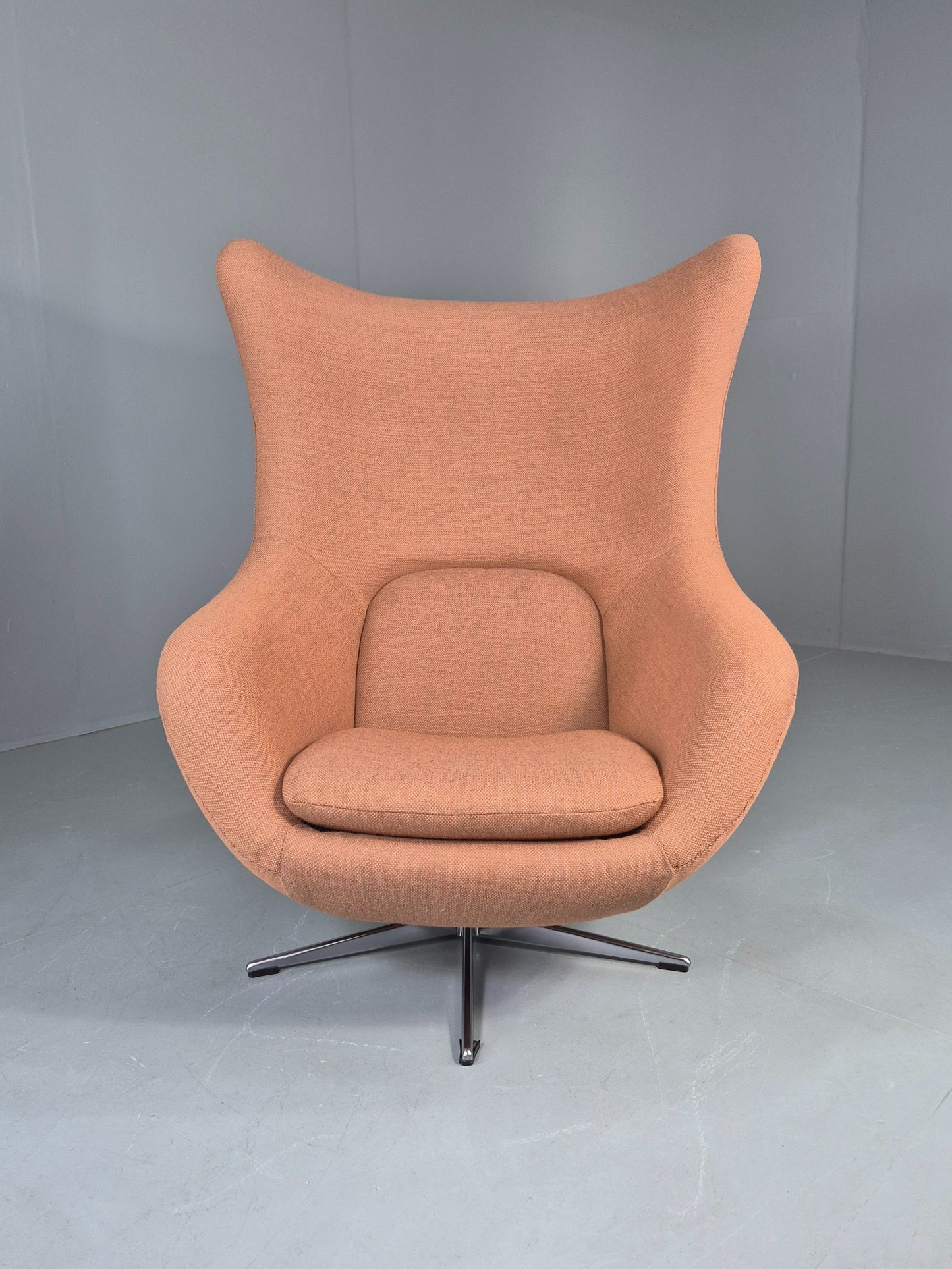 Vintage Danish Bucket Egg Chair New Upholstery 1960s Retro Mid Century EB12111