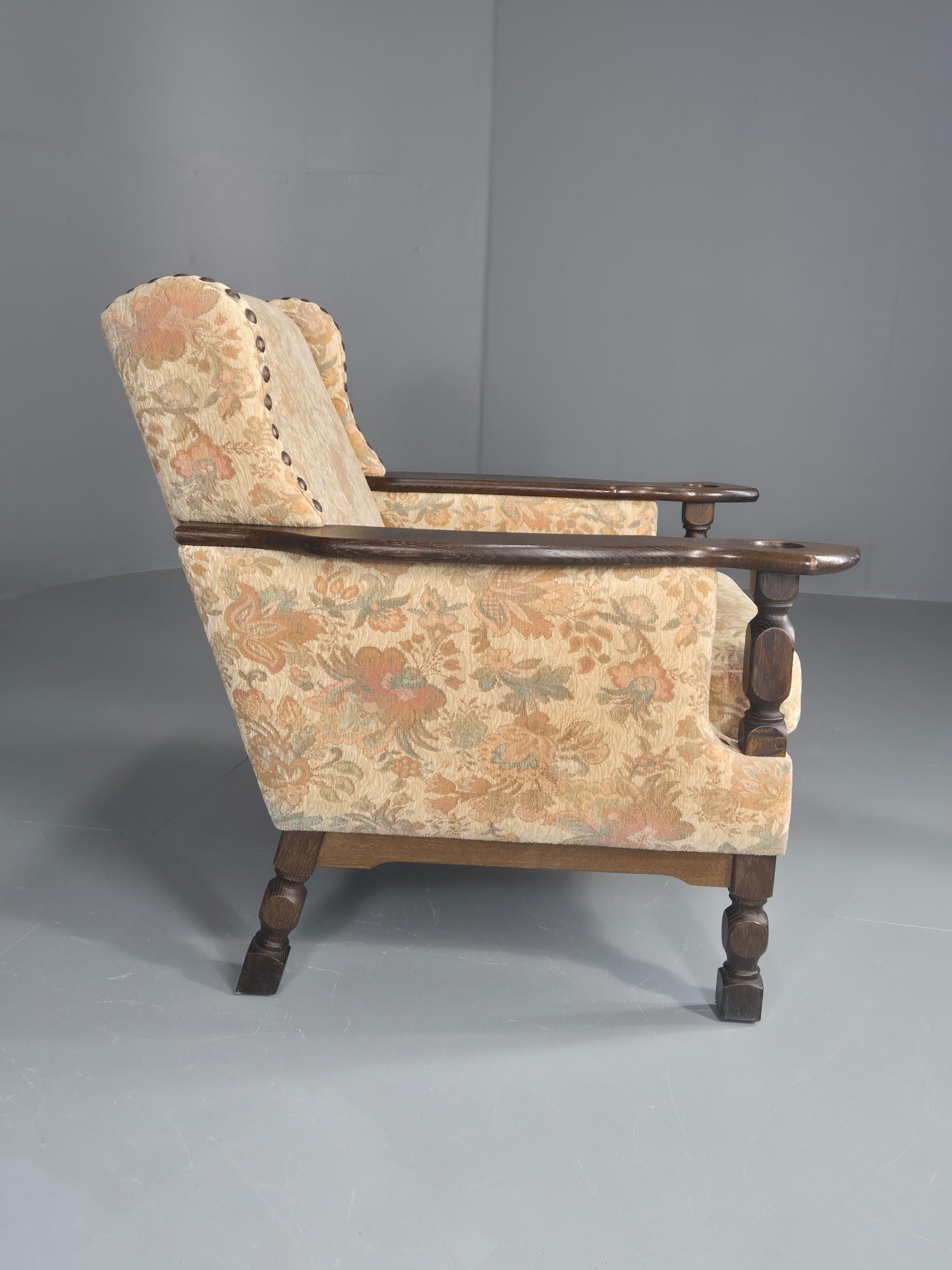 Vintage Danish Lounge Chair 1970s Kjaernaulf Style Retro EB11957