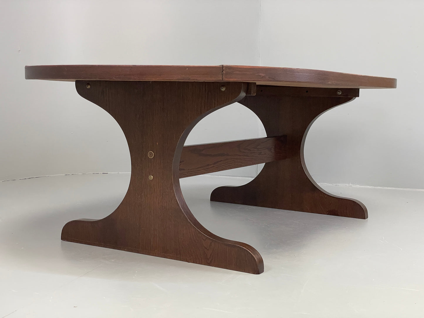 Vintage Coffee Table Tile Topped Oak Retro 1970s Poulsen Style Tiles EB10881