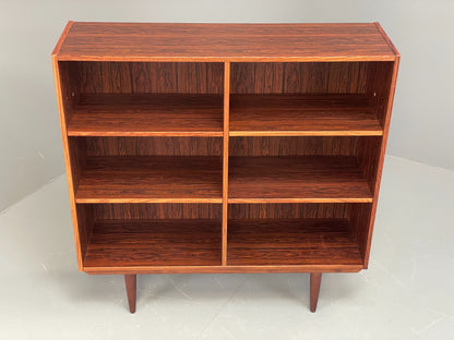 Vintage Danish 1970s Bookcase Mid Century Shelving Retro Darkwood EB12068