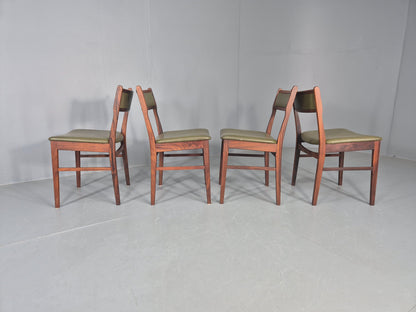 4 Vintage Mid Century Dining Chairs Danish Design Vestervig Eriksen EB12145