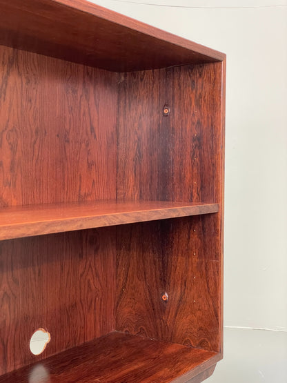 Vintage Danish 1960s Bookcase By Hjornebo Darkwood Retro Shelving EB12065