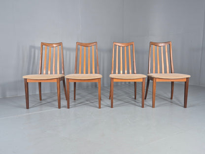 4  Vintage G Plan Dining Chairs Fresco Range Teak 1970s Retro MCM EB12461