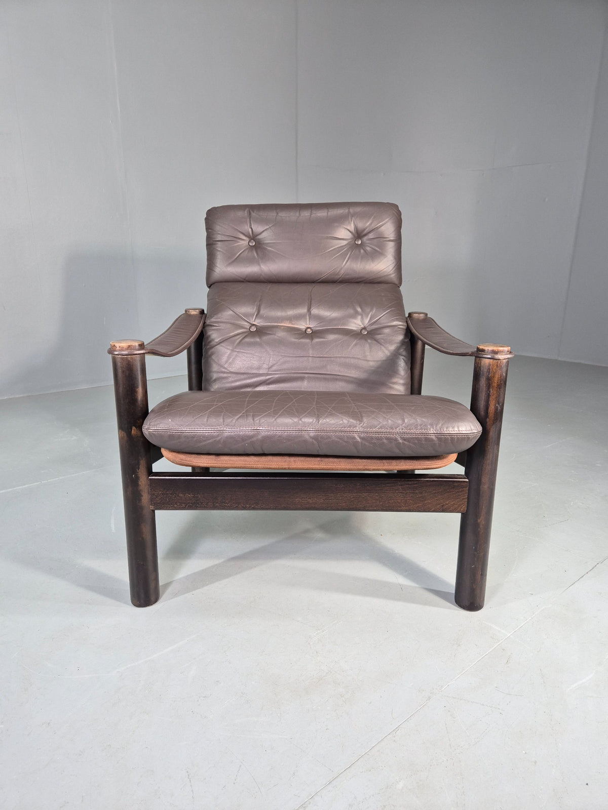 Vintage Danish Design Lounge Chair Gehl and Nissen for Jeki 1970s Retro EB13136