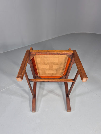 Hepplewhite Revival Oak Elbow Chair Antique New Seat Pad EB11931