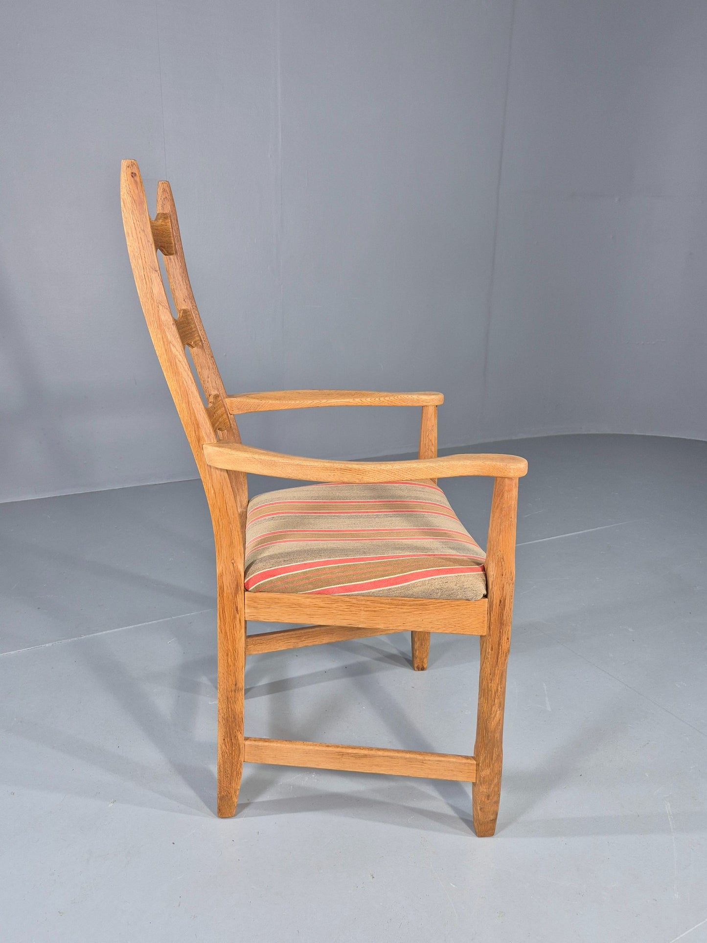 Vintage Henning Kjaernulf Elbow chair 1970s Oak Danish Retro Brutalist  Eb12533