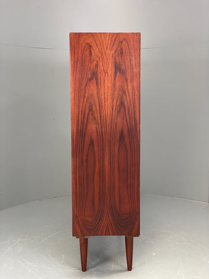 Vintage 1960s Danish Bookcase By Brouer Darkwood Mid Century Shelving EB12064