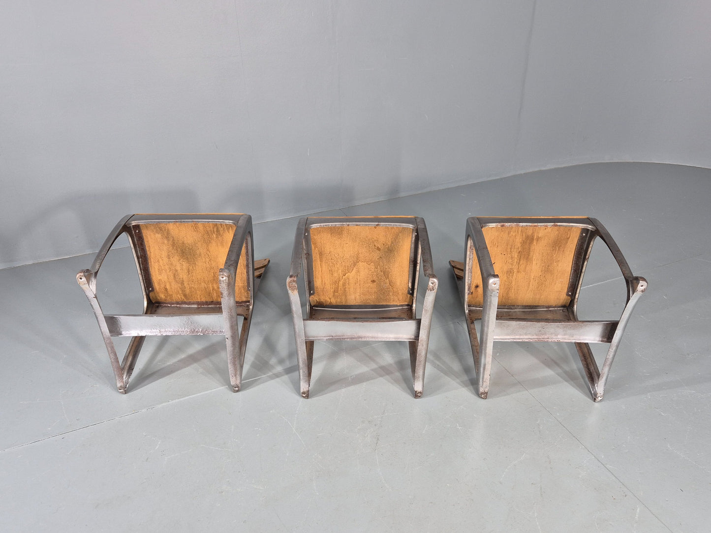 3 Vintage American seating Co. Envoy Chairs Adult size Retro MCM 1950s EB12552