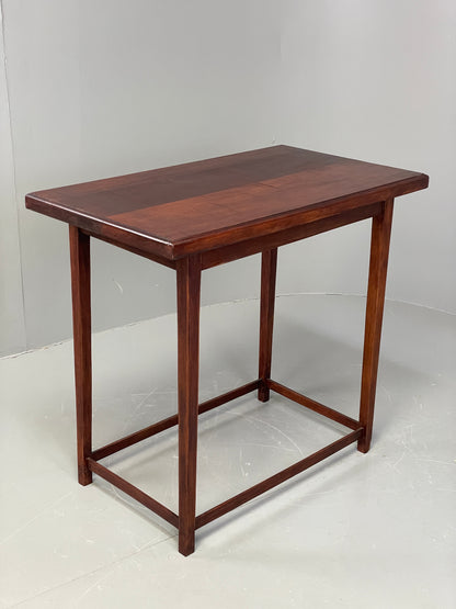 Vintage Mahogany Side Table 1950s Mid Century Rectangular EB12222
