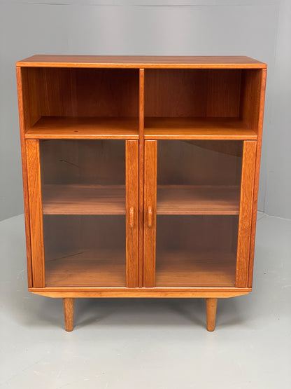 Vintage Teak Cabinet Danish 1970s Retro Mid Century Shelving Cupboard EB12965