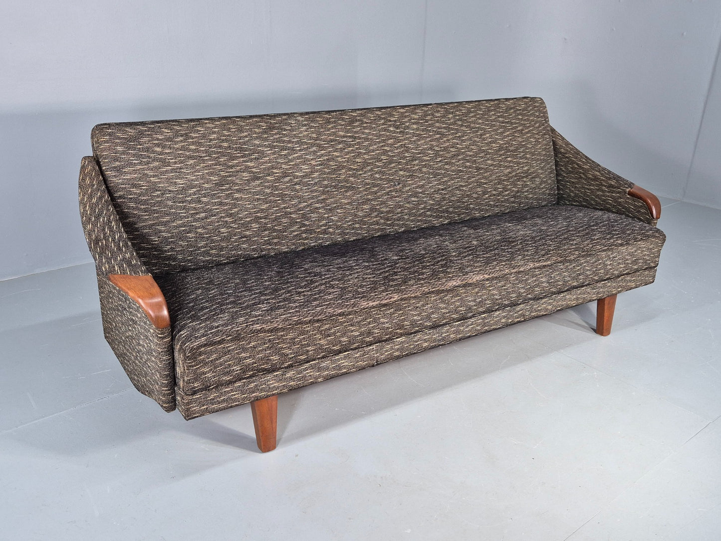 Vintage Danish Mid Century Sofabed, 1960s Design Double Bed Retro EB12395