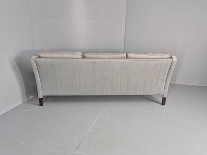 Vintage Danish 3 seater Sofa by Arne Wahl Iversen Original Cotton Retro Eb12563