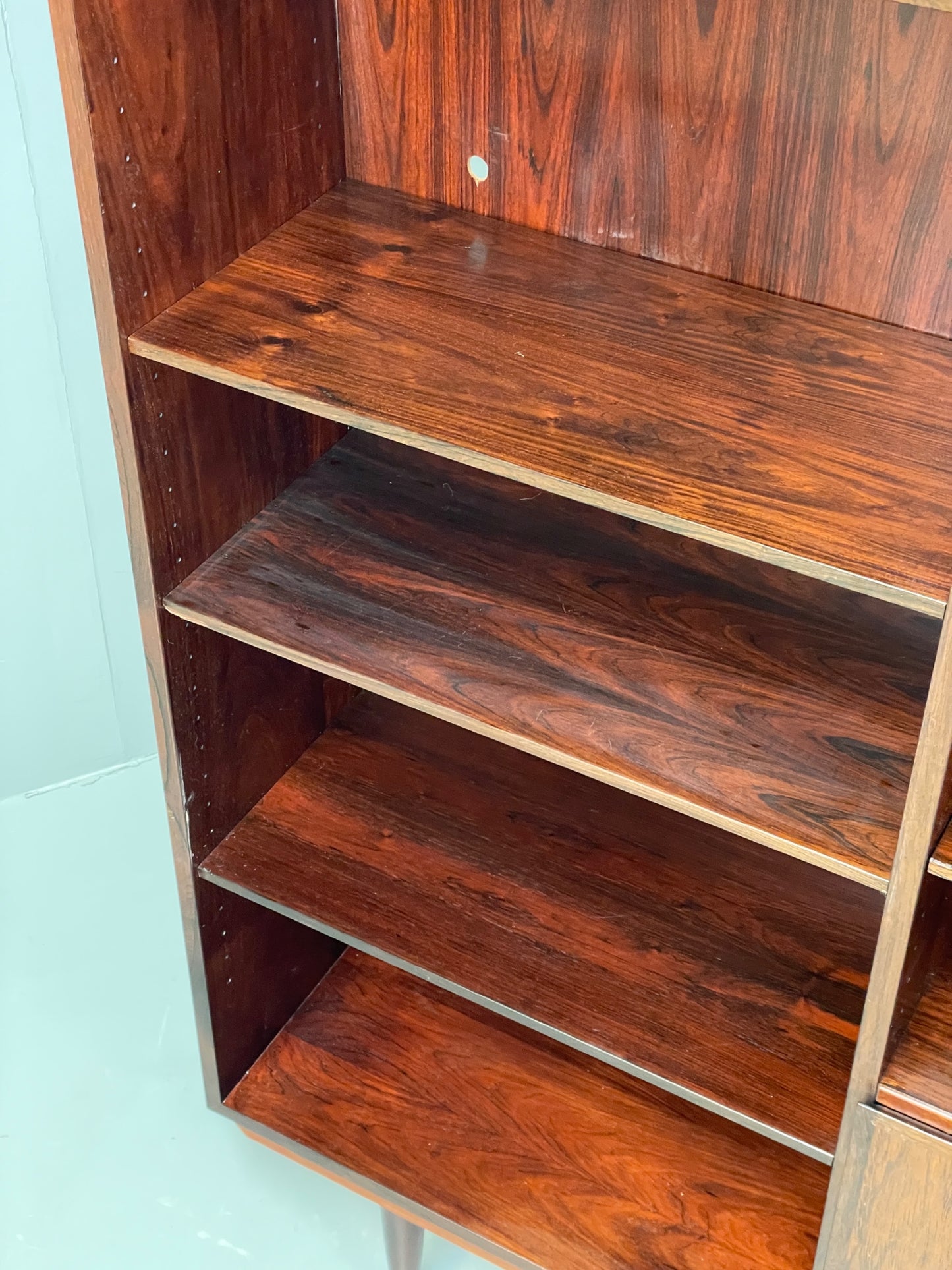 Vintage 1960s Shelving Unit Bookcase Omann Jun Mid Century EB12327
