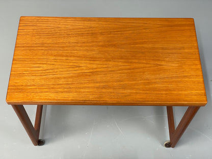 Vintage Teak Flip Table McIntosh Nesting Tables Mid Century 1960s EB12948