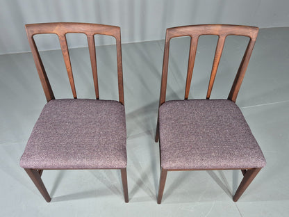 2 Vintage Teak Dining Chairs A Younger J Herbert Design 1970s New Seats EB11768
