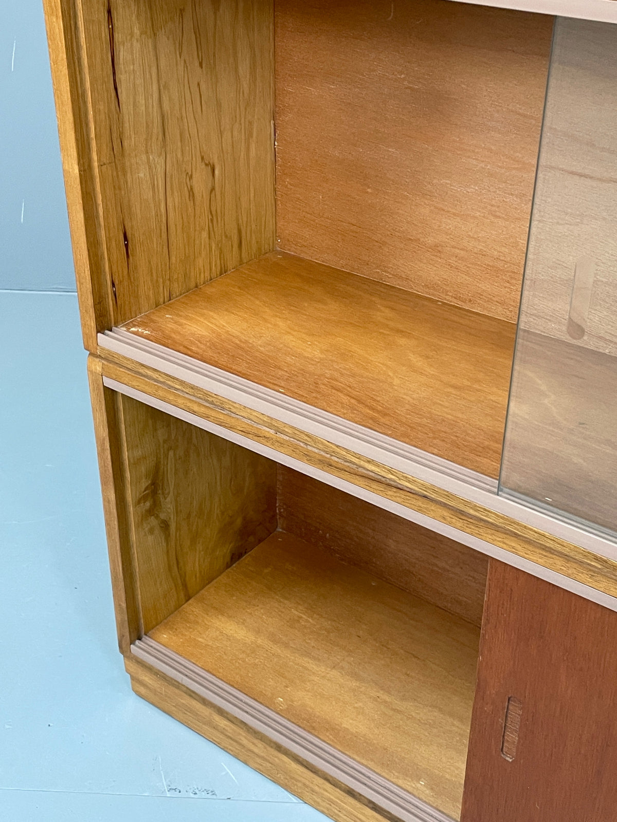 Vintage Simplex Cabinet Bookcase Stacking Modular Retro Mid Century EB13147