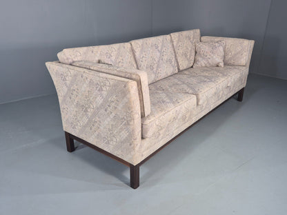 Vintage 3 Seater Sofa 1980s Danish Design Geometric Pattern Retro MCM Eb12581