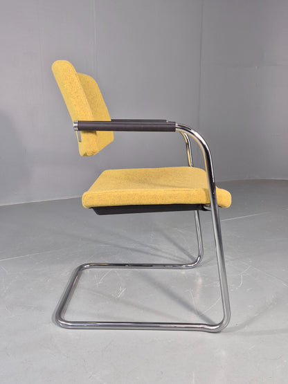 Modern Design Arm Chair Verco Brand Green Wool Chrome Frame EB12454