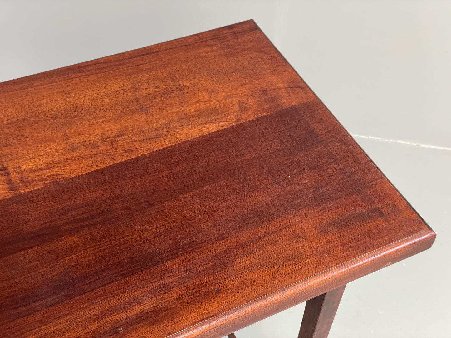 Vintage Mahogany Side Table 1950s Mid Century Rectangular EB12222