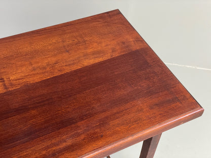 Vintage Mahogany Side Table 1950s Mid Century Rectangular EB12222