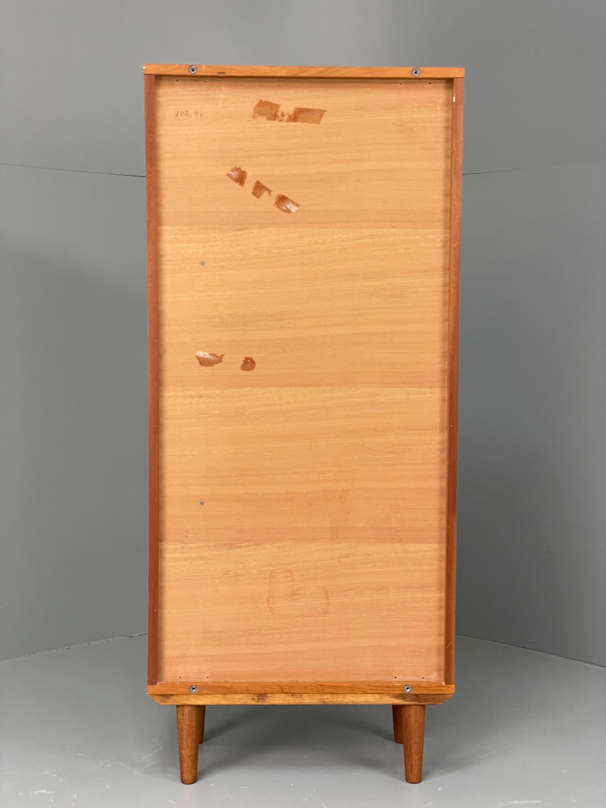 Vintage 1980s Teak Bookcase Beaver & Tapley Glass Shelves Retro Shelving EB12931