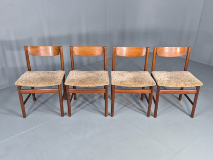 4 Vintage Teak Dining Chairs White and Newton 1960s Retro MCM EB12254