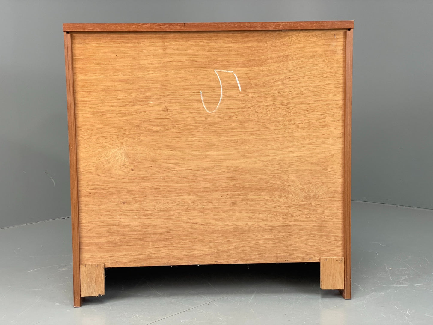 Vintage Chest Of Drawers By Uniflex Retro 1970s Teak Off White EB12196